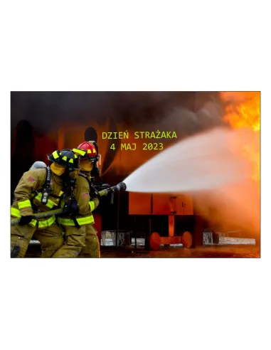 Magnesy na Lodówkę Dzień Strażaka 4 Maj 2023 Personalizowany