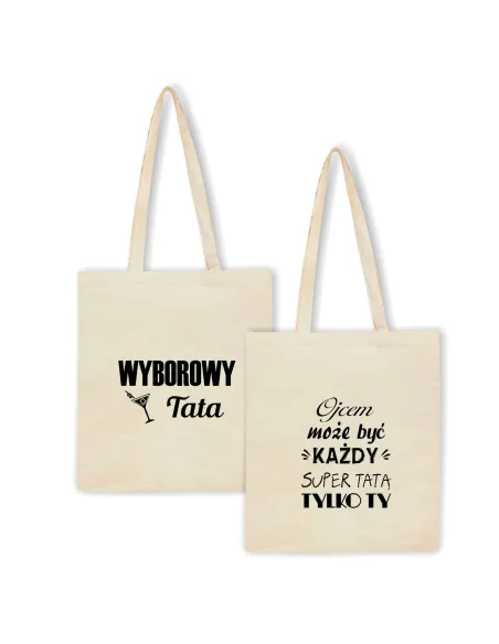 Eko Torba Nadrukiem Super Tata Tylko Ty Personalizowany