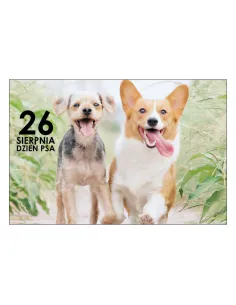 Magnesy na Lodówkę 26 Sierpnia Dzień Psa Kolekcjonerskie