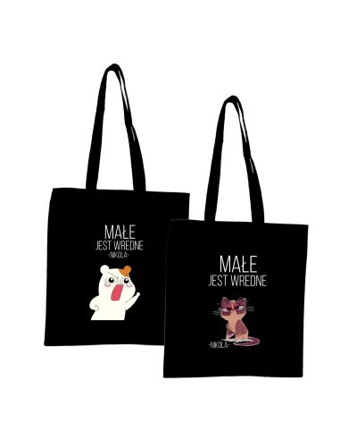 Eko Torba Imieniem Napis Małe Jest Wredne Personalizowany