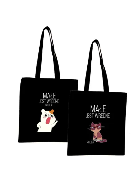 Eko Torba Imieniem Napis Małe Jest Wredne Personalizowany