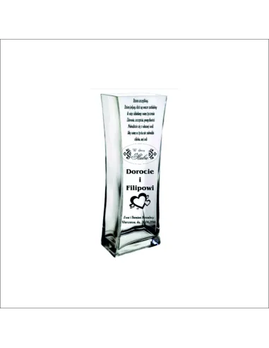 Wazon – Grawerem Prezent Ślub Wesele Dedykacja Napisami