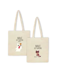 Eko Torba Imieniem Nadrukiem Małe Jest Wredne z Nadrukiem