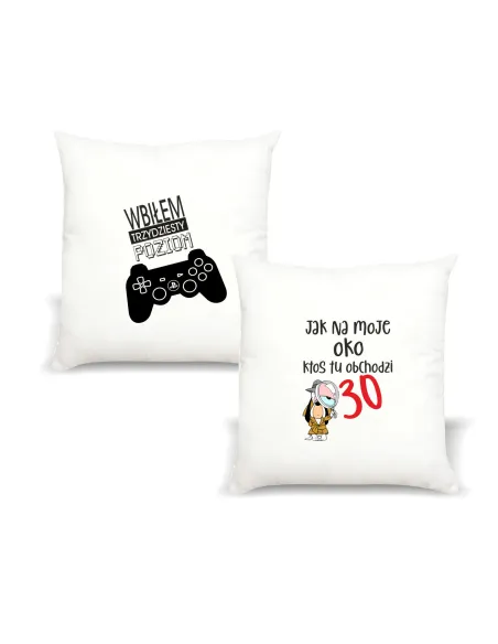 Poduszka z Nadrukiem Personalizowany Wbiłem Trzydziesty