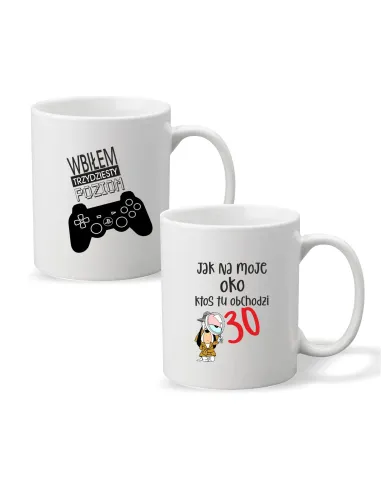 Kubek z Nadrukiem Personalizowany Wbiłem Trzydziesty Poziom