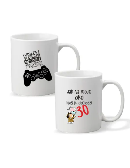 Kubek z Nadrukiem Personalizowany Wbiłem Trzydziesty Poziom