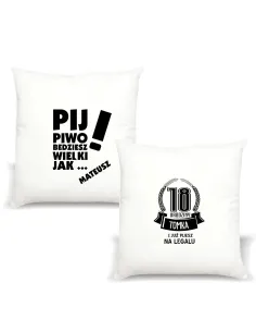 Poduszka Personalizowany z Nadrukiem Imieniem Pij Piwo