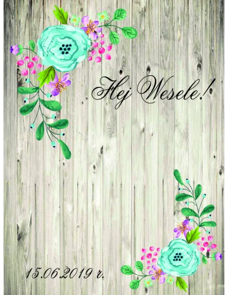 Tło Fotograficzne Ścianka Personalizowany Zdjęć Wesele