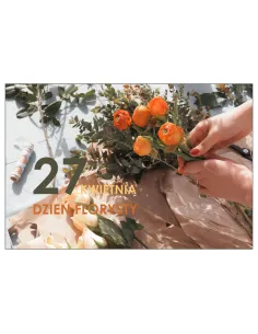 Magnesy na Lodówkę 27 Kwietnia Dzień Florysty z Nadrukiem