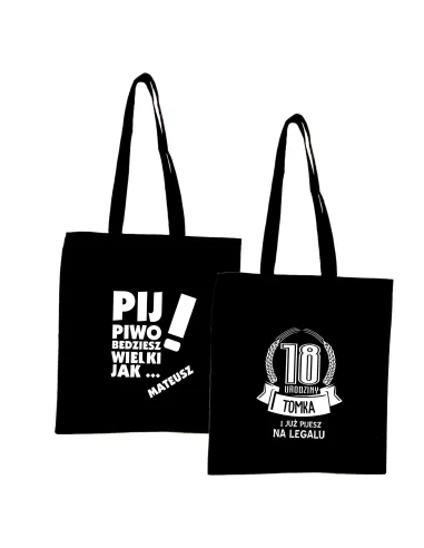 Eko Torba Imieniem Pij Piwo Będziesz Wielki Jak z Nadrukiem
