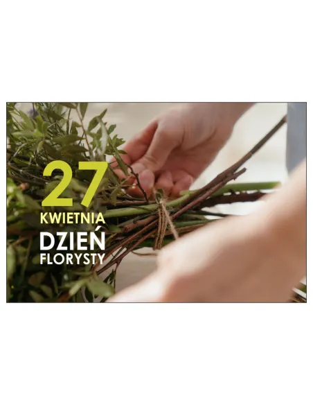 Magnesy na Lodówkę 27 Kwietnia Dzień Florysty Pamiątkowe