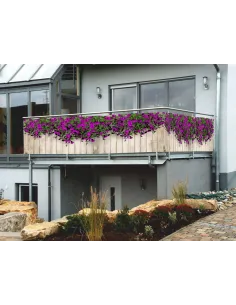 Osłona na Balkon Dekoracja z Nadrukiem Balkonu Surfinie