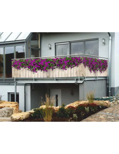 Osłona na Balkon Dekoracja z Nadrukiem Balkonu Surfinie