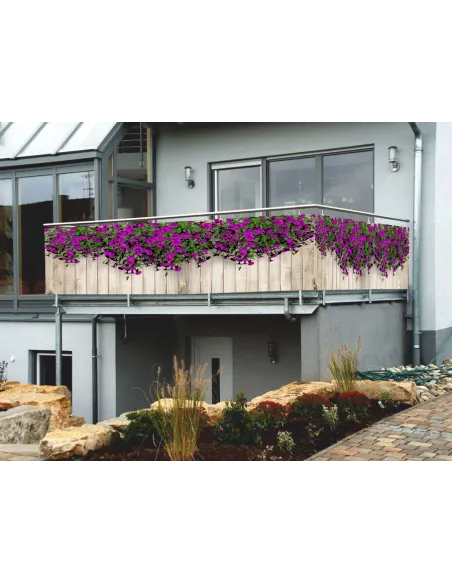 Osłona na Balkon Dekoracja z Nadrukiem Balkonu Surfinie