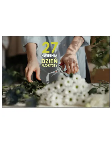 Magnesy na Lodówkę Kwietnia Dzień Florysty Personalizowany