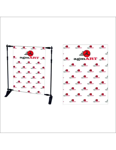 Tło Fotograficzne Ścianka Zdjęć logo Firmy Nazwą z logo