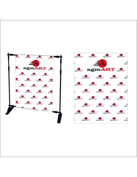 Tło Fotograficzne Ścianka Zdjęć logo Firmy Nazwą z logo