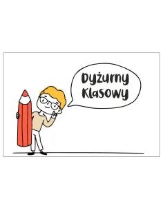Magnesy na Lodówkę Dyżurny Klasowy Kolekcjonerskie