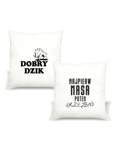 Poduszka z Nadrukiem Prezent Dobry Dzik Personalizowany