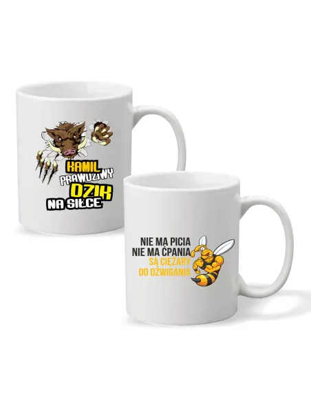 Kubek Imieniem Prezent Prawdziwy Dzik Siłce Personalizowany