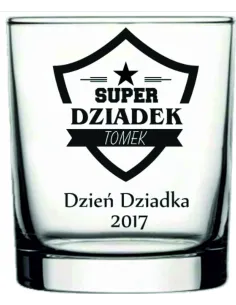 Szklanka do Whisky Grawerem Prezent Dziadka dla Dziadka