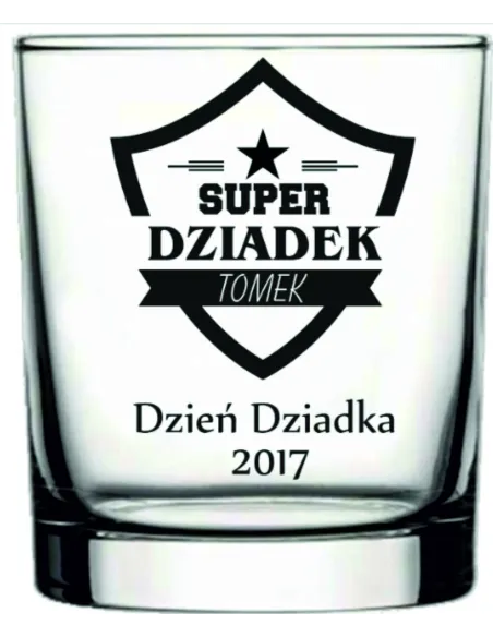 Szklanka do Whisky Grawerem Prezent Dziadka dla Dziadka