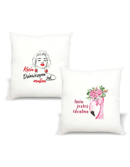 Poduszka Imieniem Dziewczyna Jak Malina Personalizowany