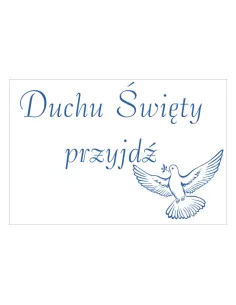 Magnesy na Lodówkę Duchu Święty Przyjdź Personalizowany