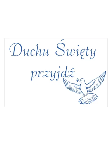 Magnesy na Lodówkę Duchu Święty Przyjdź Personalizowany