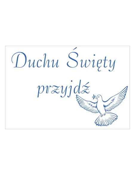 Magnesy na Lodówkę Duchu Święty Przyjdź Personalizowany