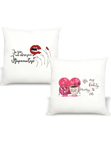 Poduszka z Nadrukiem Prezent Ja Się Nie Obrażam na Prezent