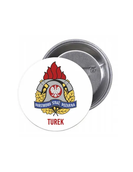 Przypinki Buttony Państwowa Straż Pożarna Znaczki Badziki