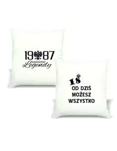Poduszka z Nadrukiem Prezent Narodziny Legendy na Prezent