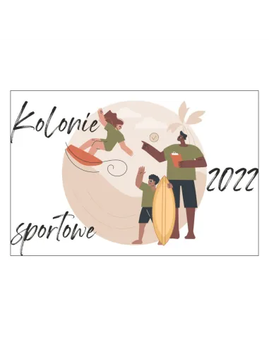 Magnesy na Lodówkę Kolonie Sportowe 2022 Personalizowany