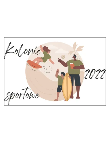 Magnesy na Lodówkę Kolonie Sportowe 2022 Personalizowany
