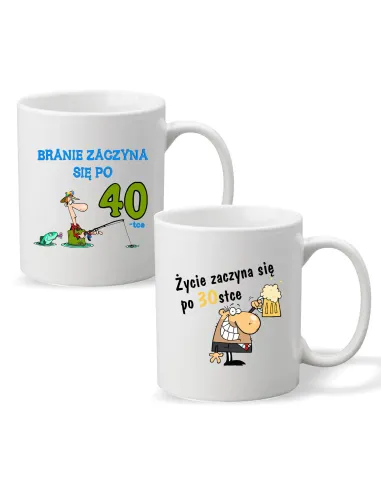 Kubek z Nadrukiem – Tce Prezent Urodziny Branie Zaczyna