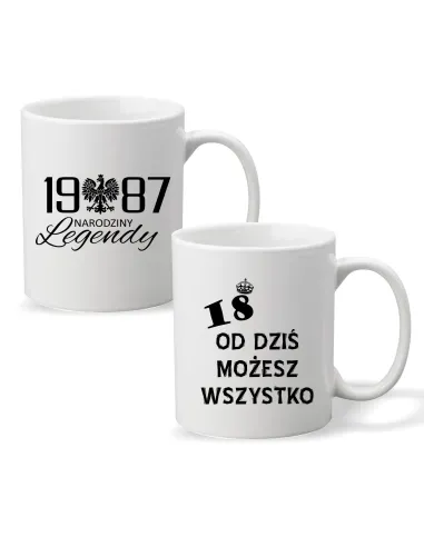 Kubek z Nadrukiem Prezent Rok Narodziny Legendy na Prezent