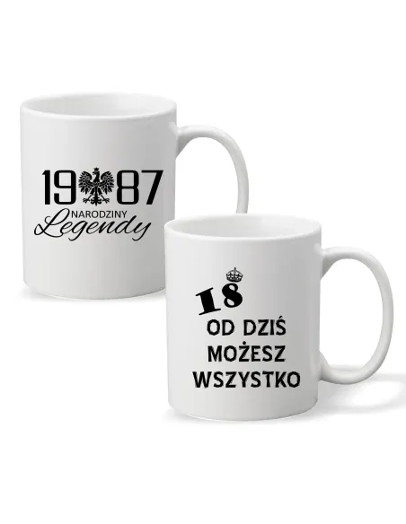 Kubek z Nadrukiem Prezent Rok Narodziny Legendy na Prezent