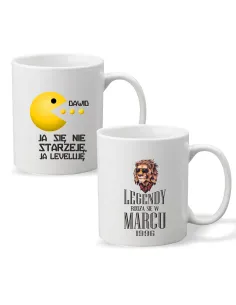 Kubek Imieniem Urodziny Legendy Rodzą Się Personalizowany