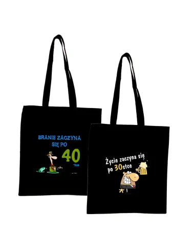 Eko Torba Nadrukiem Branie Zaczyna Się 40 Tce z Nadrukiem