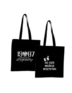 Eko Torba Nadrukiem Rok Narodziny Legendy Personalizowany