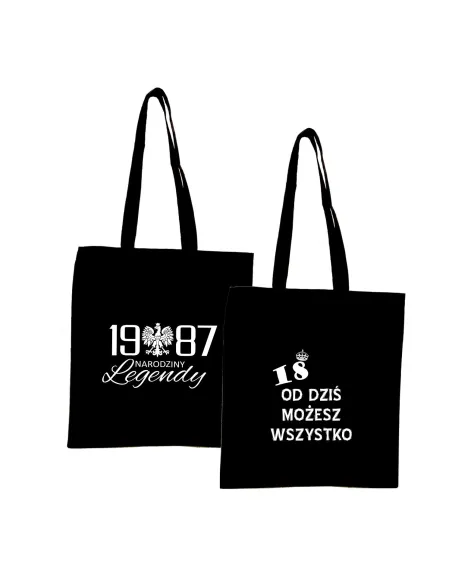 Eko Torba Nadrukiem Rok Narodziny Legendy Personalizowany