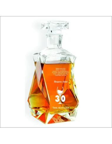 Karafka Grawerem Prezent Urodziny 18 30 40 50 z Grawerem