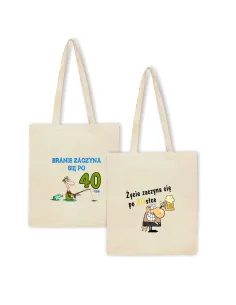 Eko Torba z Nadrukiem Prezent na 40 Urodziny Personalizowany