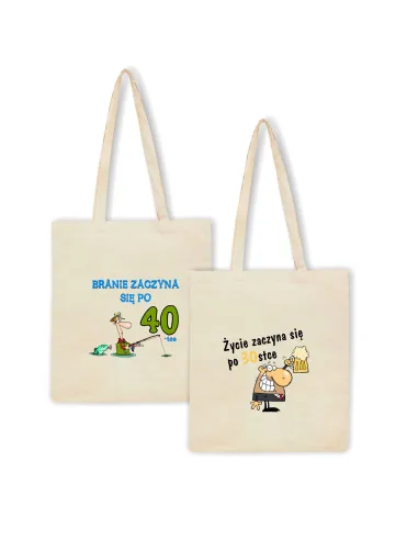 Eko Torba z Nadrukiem Prezent na 40 Urodziny Personalizowany