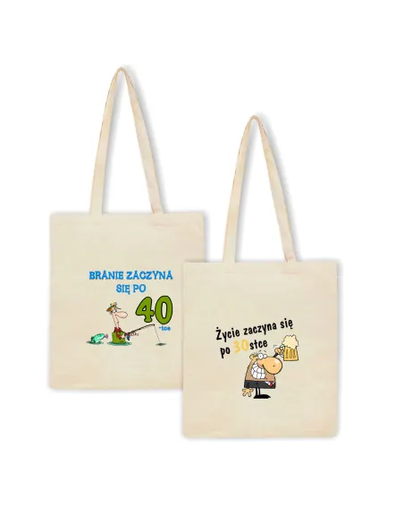 Eko Torba z Nadrukiem Prezent na 40 Urodziny Personalizowany