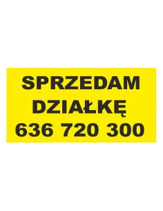 Baner Sprzedam Działkę Wynajem – Gotowe Wzory z Nadrukiem
