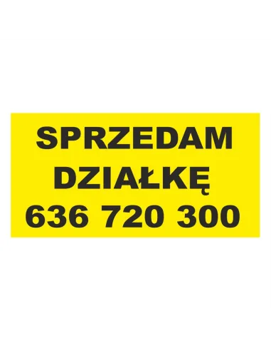 Baner Sprzedam Działkę Wynajem – Gotowe Wzory z Nadrukiem