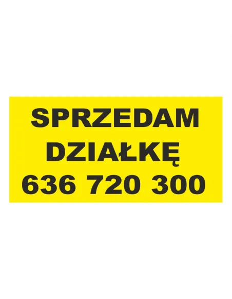 Baner Sprzedam Działkę Wynajem – Gotowe Wzory z Nadrukiem