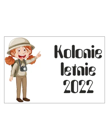 Magnesy na Lodówkę Kolonie Letnie 2022 Personalizowany